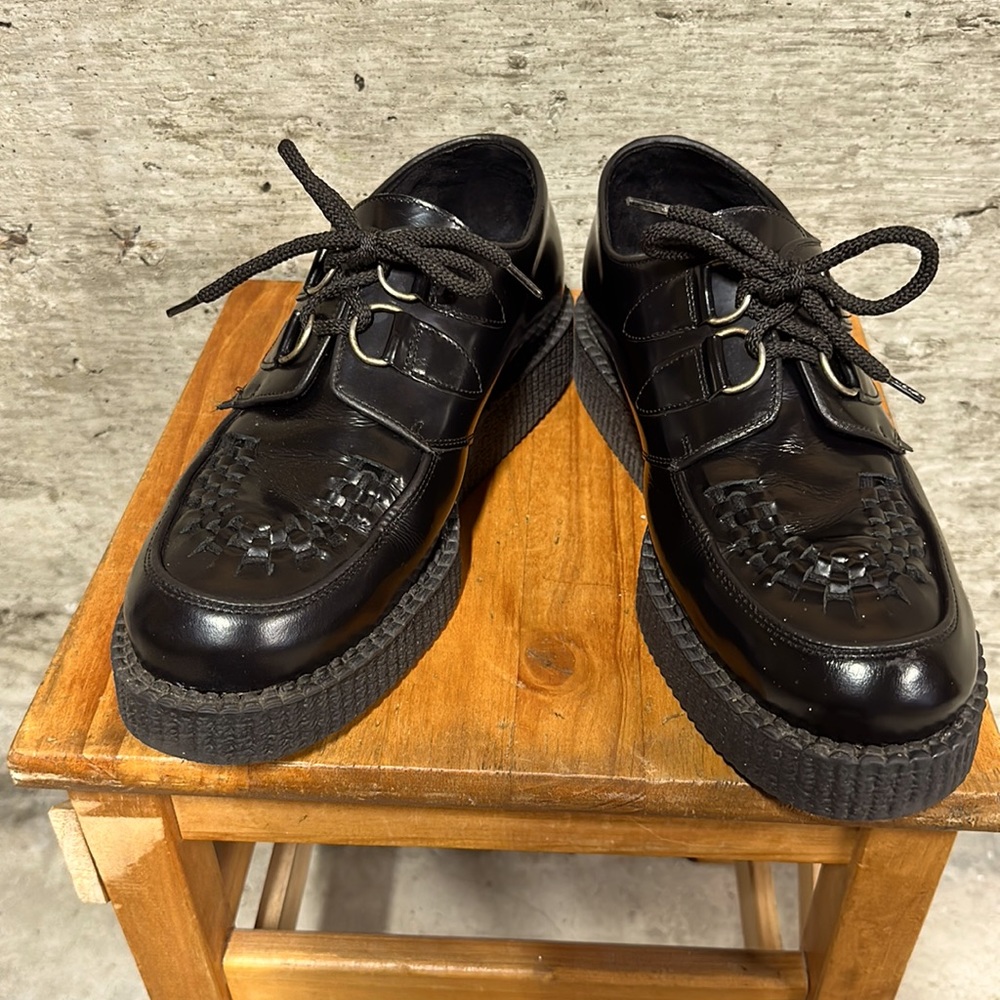 ORIGINAL WULFRUN CREEPER – BLACK LEATHER – SINGLE SOLE US 10 - UK 9